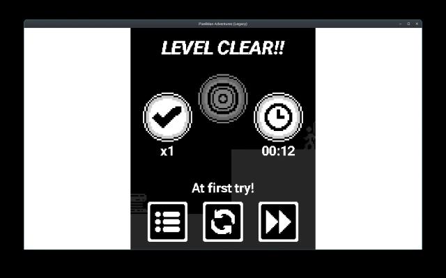 Level won screen