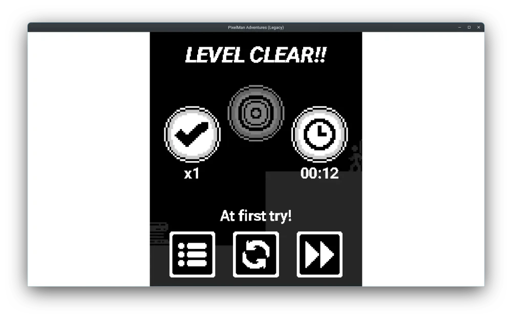 PixelMan Adventures level clear preview