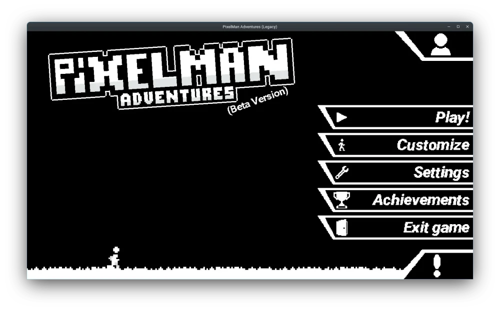 PixelMan Adventures menu preview